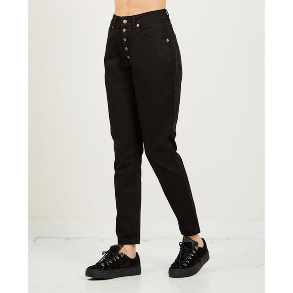 Decade Studio Pamela Jean Black Size 26 Super High-rise Holt Renfrew - Picture 1 of 7
